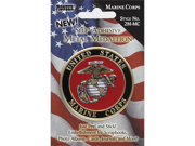 Military Self Adhesive Metal Medallion 2 Marine Corp