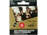 Premium Photo Corners Self Adhesive 250 Pkg Black