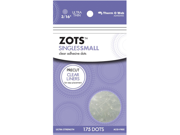 Zots Singles Clear Adhesive Dots Small 3 16 X1 64 Thick 175 Pkg