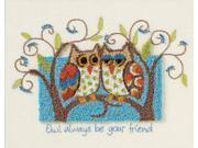 Owl Always Be Your Friend Punch Needle Kit 10 X8