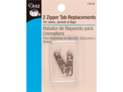 Zipper Tab Replacement 2 Pkg Nickel