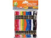 Embroidery Floss Pack 8 Meters 36 Pkg Primary Colors