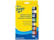 Simply Art Fine Watercolor Crayons 8 Pkg
