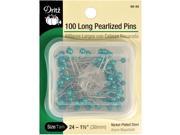 Long Pearlized Pins Turquoise Size 24 1 1 2 100 Pkg