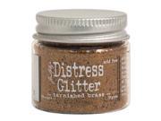 Tim Holtz Distress Glitter 1 Ounce Tarnished Brass