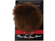 Faux Fur Pom Poms 1 Card Two Cards Per Package Bear