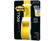 Full Adhesive Label Roll 1 x 400 Yellow 1 Roll