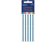 Crystal Stickers Elements 3mm Round 125 Pkg Royal Blue