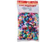 Pony Beads 6mmX9mm 900 Pkg Opaque Multicolor