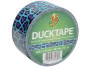 Colored Duct Tape 9 mil 1.88 x 10 yds 3 Core Blue Leopard