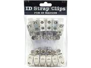 ID Strap Clips 3 8 12 PK Clear