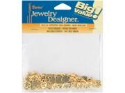 Metal Charms 50 Pkg Gold Made With Love