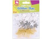 Foam Glitter Stickers 45 Pkg Stars
