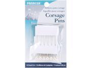 Corsage Pins 2 12 Pkg Pearl White