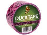 Colored Duct Tape 9 mil 1.88 x 10 yds 3 Core Pink Zebra