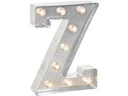 Silver Metal Marquee Letter 9.875 Z