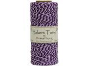 Hemptique Cotton Bakers Twine Spool 2 Ply 410 Feet Pkg Purple White