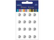 Crystal Stickers Stones 10mm Round 16 Pkg Clear