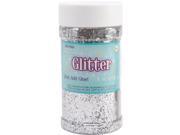 Glitter Shaker 8 Ounces Silver