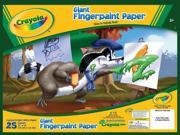 Crayola Llc 25 Count Giant Fingerpaint Paper 99 3405 Pack of 6