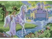 Junior Large Paint By Number Kit 15.25 X11.25 Fairy Castle
