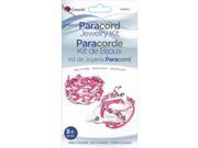 Paracord Kit Pink Braid Bracelet