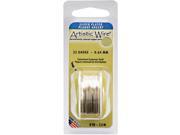 Colored Wire 22 Gauge 8 Yards Pkg Natural Non Tarnish Silver