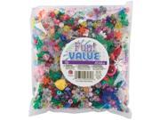 Fun Pack Beads 16oz Assorted Shapes Sizes
