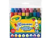 Crayola Pip Squeaks Washable Wacky Tip Markers 16 Pkg