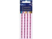 Crystal Stickers Elements 5mm Round 68 Pkg Hot Pink