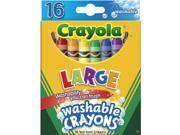 Crayola Large Washable Crayons 16 Pkg