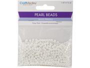 Pearl Beads Value Pack 4Mm White 480 Pkg