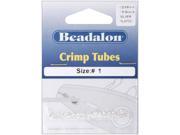 Crimp Tubes Size 1 1.5g Silver Plated