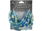 Jewelry Basics Glass Beads 50g Aqua