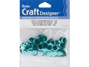 Cupped Sequins 8mm 200 Pkg Turquoise Peacock