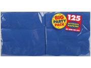 Big Party Pack Beverage Napkins 5 X5 125 Pkg Bright Royal Blue