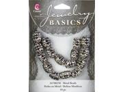Jewelry Basics Metal Beads 10mm 16 Pkg Silver Barrel