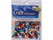 Pony Beads 6mmX9mm 720 Pkg Opaque Multicolor