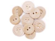 Favorite Findings Buttons Wood Buttons 9 Pkg