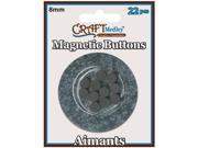 Magnetic Buttons 8mm 22 Pkg