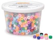 Tub O Beads Pony Beads 6mmX9mm 7oz Opaque Multicolor