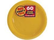 Big Party Pack Dinner Plates 9 50 Pkg Sunshine Yellow