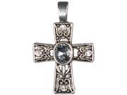 Jewelry Basics Metal Accent 1 Pkg Silver Deco Cross