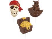 Lollipop Mold Pirate 3 Cavities 3 Designs