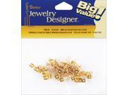 Flat Pad Earring Posts Butterfly Clutches 6mm 36 Pkg Gold Plated