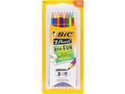 Bic Xtra Fun 2 Pencils 8 Pkg Black