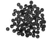 Dress It Up Embellishments Round Buttons Black