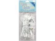 Deco Lights 20 Count 8 Clear Bulbs W White Wire