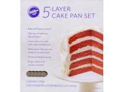 5 Layer Cake Pan Set 5 Pkg Round 6 X6 X.75