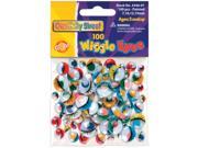 Paste On Wiggle Eyes Assorted 7Mm To 15Mm 100 Pkg Painted